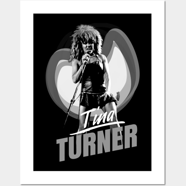 TINA TURNER ROCK N ROLL Wall Art by GUN BARBAR